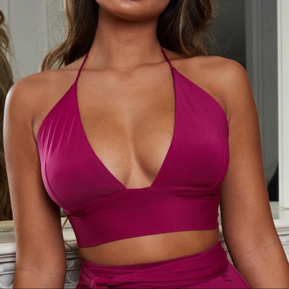 Oh Polly Fuchsia Crop top